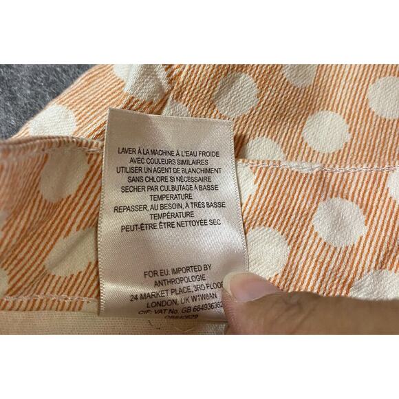 Anthropology Pilcro and the Letter Press Pants 31 Pink High-Rise Raw Hem - Picture 10 of 13